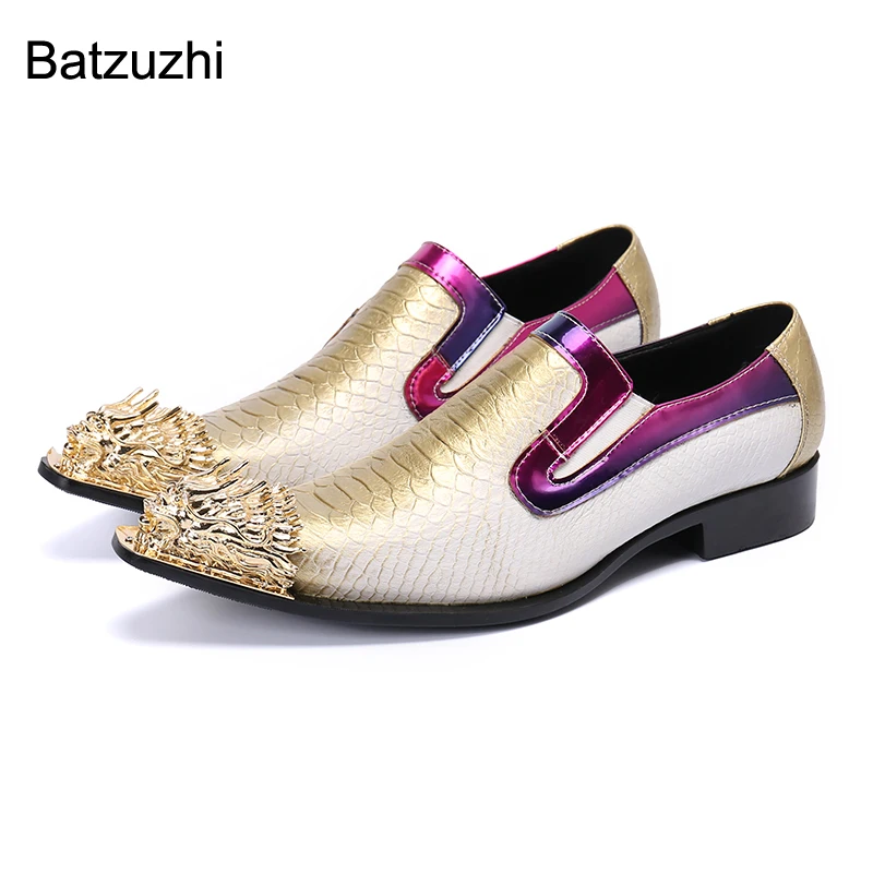 Batzuzhi Japanese Type Fashion Men's Shoes New Design Pointed Iron Toe Genuine Leather Dress Shoes Men Party and Wedding Zapatos
Batzuzhi Japanese Type Fashion Men's Shoes New Design Pointed Iron Toe Genuine Leather Dress Shoes Men Party and Wedding Zapatos