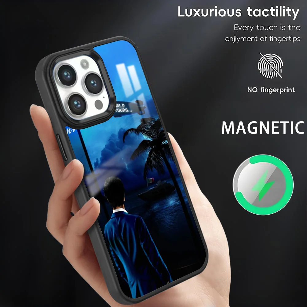 S-Scarfaces The World Is Your Phone Case For iPhone 16 15 14 13 12 11 Pro Max Plus Mini Magnetic Magsafe Wireless Charging Cover
S-Scarfaces The World Is Your Phone Case For iPhone 16 15 14 13 12 11 Pro Max Plus Mini Magnetic Magsafe Wireless Charging Cover