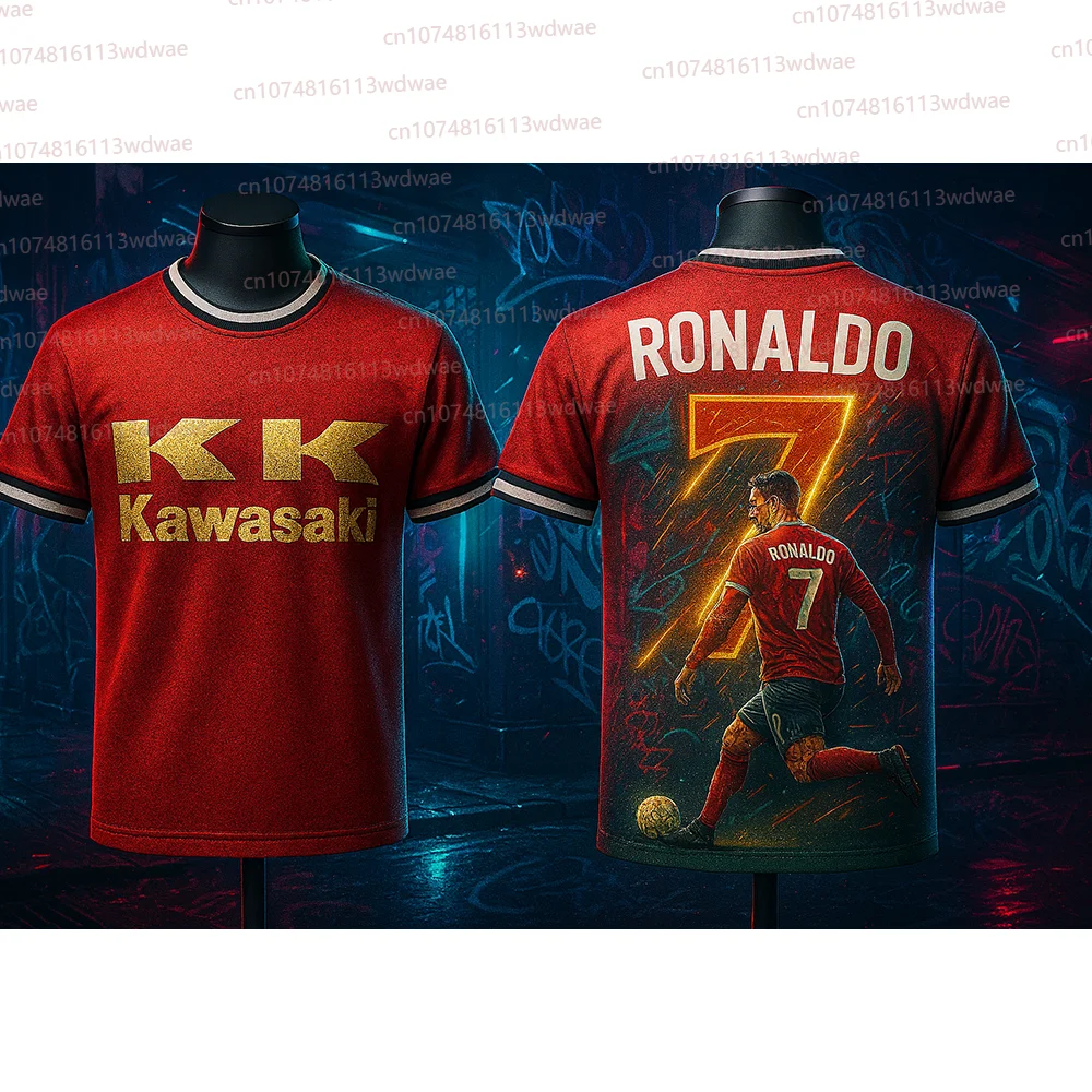 Футболка Kawasaki, летняя мужская мотоциклетная футболка с короткими рукавами, Португалия, футбольный трикотаж, Криштиану Роналду 7, детский футбольный трикотаж
Футболка Kawasaki, летняя мужская мотоциклетная футболка с короткими рукавами, Португалия, футбольный трикотаж, Криштиану Роналду 7, детский футбольный трикотаж