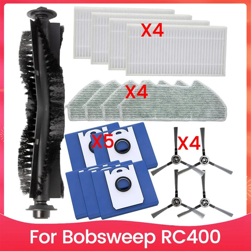 18PCS Vacuum Cleaner Brush Dust Bag Filter And Mop Cloth Set For Bobsweep RC400 Vacuum Cleaner Replacement Parts
18PCS Vacuum Cleaner Brush Dust Bag Filter And Mop Cloth Set For Bobsweep RC400 Vacuum Cleaner Replacement Parts