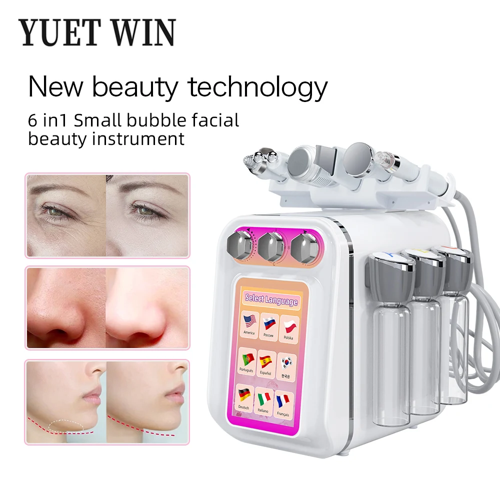 6 in 1 New Water Dermabrasion Machine Deep Facial Cleaning Lifting Water Oxygen Spray Skin Care Bubble SPA Beauty Equipment
6 in 1 New Water Dermabrasion Machine Deep Facial Cleaning Lifting Water Oxygen Spray Skin Care Bubble SPA Beauty Equipment