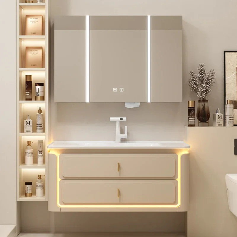 White Display Bathroom Cabinet Storage Shelves Ceramic Integrated Basin Cabinets Washbasin Armadietto Toilet Furniture
White Display Bathroom Cabinet Storage Shelves Ceramic Integrated Basin Cabinets Washbasin Armadietto Toilet Furniture