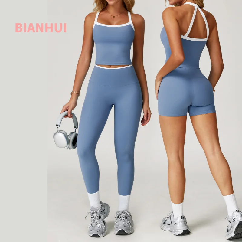 BIANHUI женский спортивный костюм, спортивный комплект с цветными блоками, облегающая одежда для йоги с перекрестной спиной для женщин, спортивный костюм для фитнеса для женщин
BIANHUI женский спортивный костюм, спортивный комплект с цветными блоками, облегающая одежда для йоги с перекрестной спиной для женщин, спортивный костюм для фитнеса для женщин