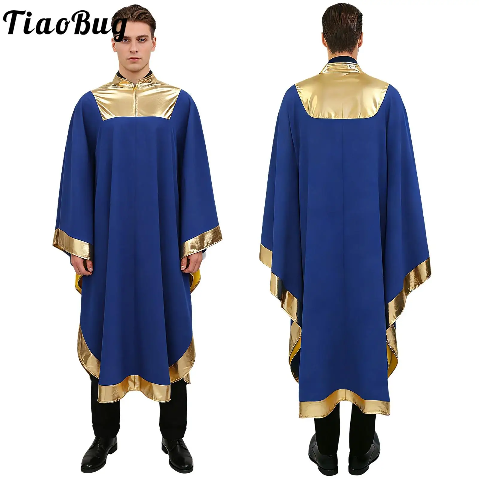 Men Church Choir Worship Praise Robe Halloween Costume Priest Uniforms Zip Cassock Dress for Baptism Judge Pastor Cosplay Party
Men Church Choir Worship Praise Robe Halloween Costume Priest Uniforms Zip Cassock Dress for Baptism Judge Pastor Cosplay Party
