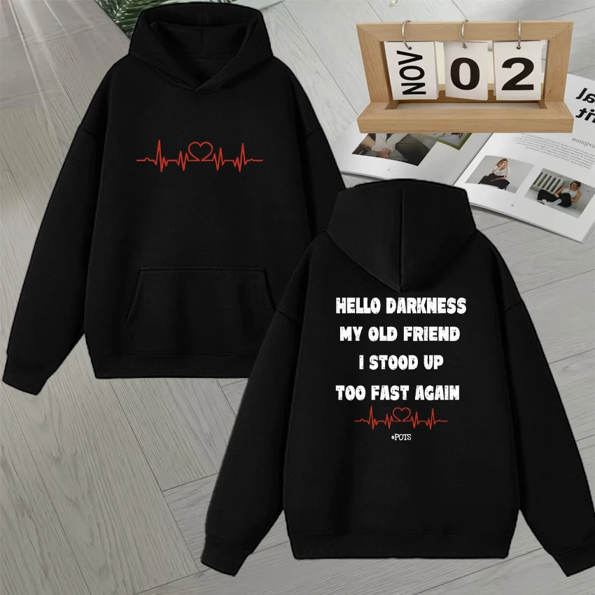 2026 Hello Darkness My Old Friend, I Stood Up Too Fast Again Graphic Sweatshirts Long sleeve Streetwear Autumn Winter Pullovers
2026 Hello Darkness My Old Friend, I Stood Up Too Fast Again Graphic Sweatshirts Long sleeve Streetwear Autumn Winter Pullovers