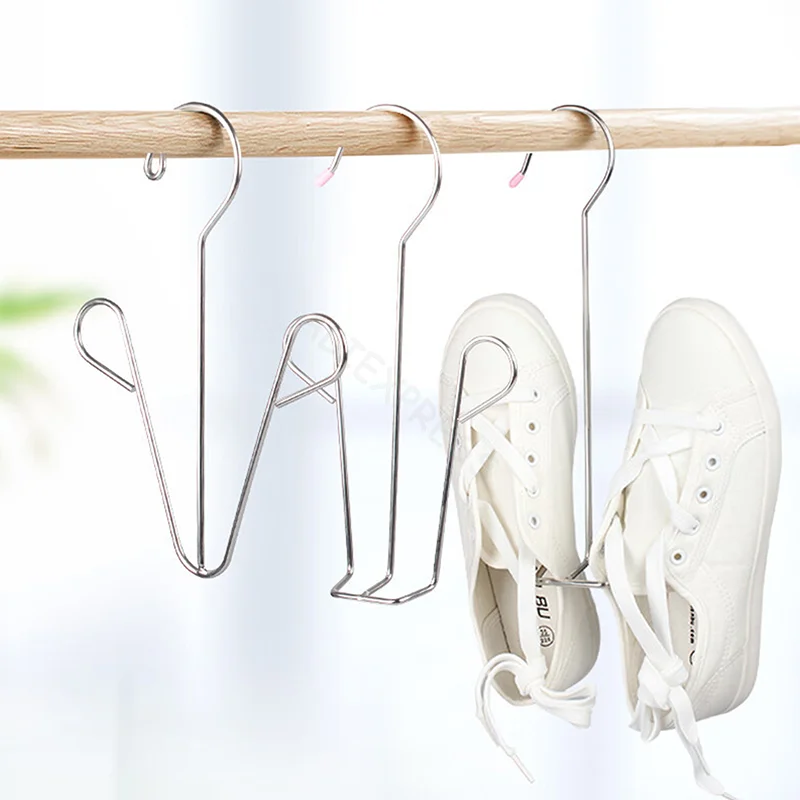 Household Shoes Drying Rack Hanger Hook Stainless Steel Hanging Shelf Organizer Space Saving Home Wardrobe Storage
Household Shoes Drying Rack Hanger Hook Stainless Steel Hanging Shelf Organizer Space Saving Home Wardrobe Storage