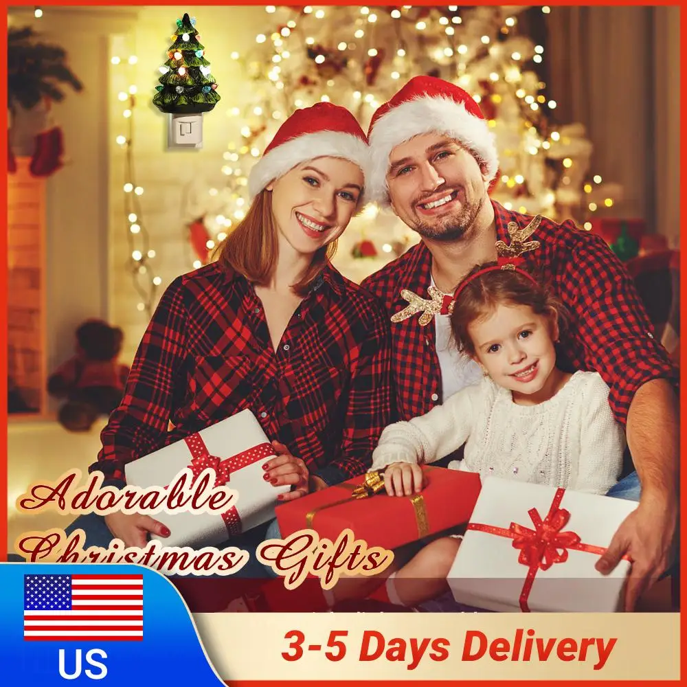 Resin LED Wall Lamps 360 Degree Swivel Plug Resin Vintage Night Light Hand Painted Xmas Tree Nightlight for Home Christmas Scene
Resin LED Wall Lamps 360 Degree Swivel Plug Resin Vintage Night Light Hand Painted Xmas Tree Nightlight for Home Christmas Scene