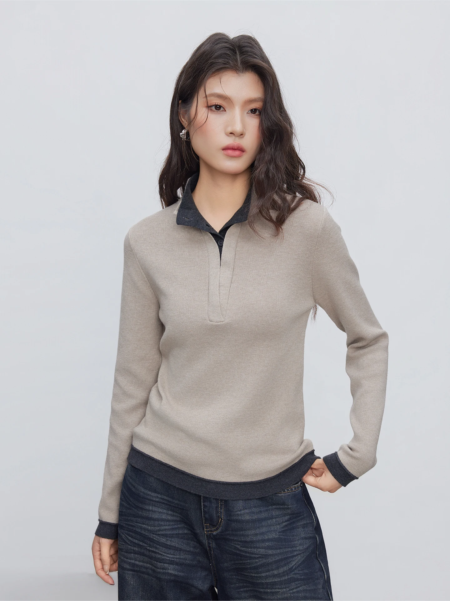 KEARA Winter New Lazy Sle Long Sve Knitted Top Women's Long Knitted irt V-Ne ey Brown Casual Slim Fit Breathable
KEARA Winter New Lazy Sle Long Sve Knitted Top Women's Long Knitted irt V-Ne ey Brown Casual Slim Fit Breathable