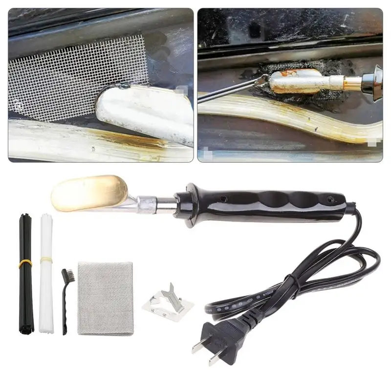 Car Bumper Repair Kit Soldering Iron Leather Ironing Plastic Smoothing Tool With Plastics Handle For Car Bumper Crack Repair
Car Bumper Repair Kit Soldering Iron Leather Ironing Plastic Smoothing Tool With Plastics Handle For Car Bumper Crack Repair
