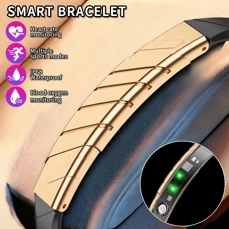 LIGE 2026 New Lightweight Sport Smart Bracelet Watch Heart Rate Blood Oxygen Monitor Fitness Pedometer Wristband for Android iOS
LIGE 2026 New Lightweight Sport Smart Bracelet Watch Heart Rate Blood Oxygen Monitor Fitness Pedometer Wristband for Android iOS
