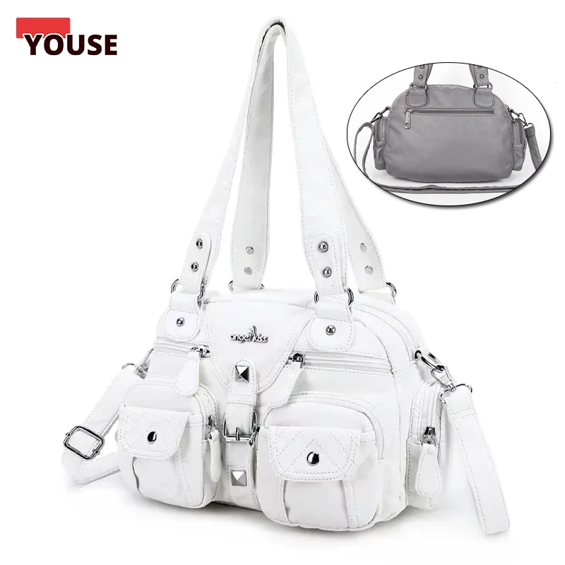 Women Handbags Satchel Top-handle Handbag PU Shoulder Bag Dumpling Pack Give Gifts Shoulder Bags Phone Soft Hobos Messenger
Women Handbags Satchel Top-handle Handbag PU Shoulder Bag Dumpling Pack Give Gifts Shoulder Bags Phone Soft Hobos Messenger