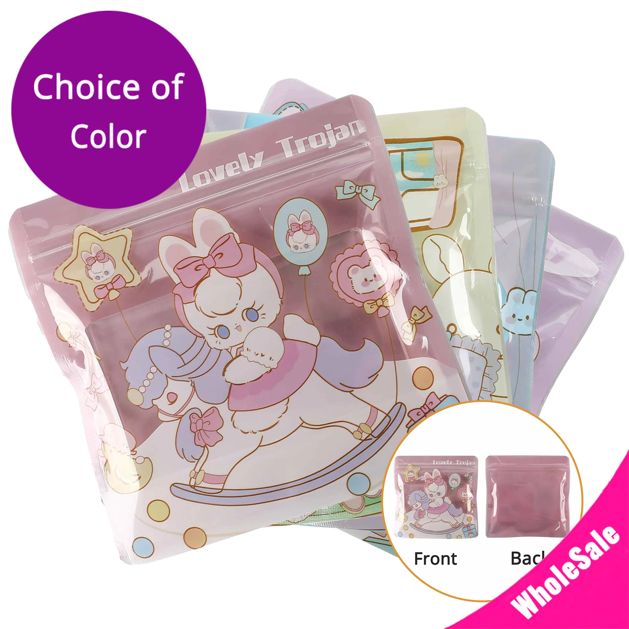 100Pcs 13x13cm Square Stand Up Zipper Doypack Smell Proof Reclosable Food Packaging Cute Animal Colorful Printed Zip Lock Bags
100Pcs 13x13cm Square Stand Up Zipper Doypack Smell Proof Reclosable Food Packaging Cute Animal Colorful Printed Zip Lock Bags