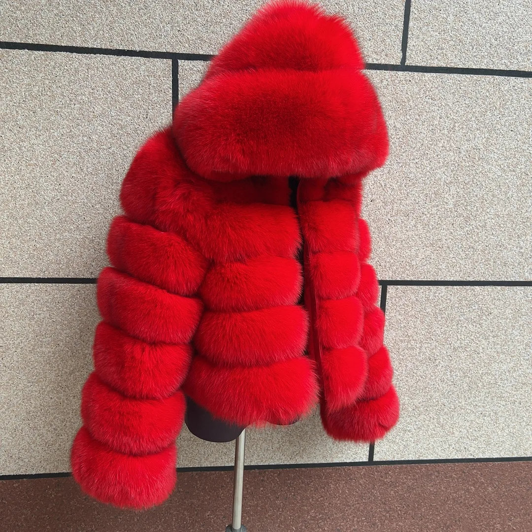 Women's large brimmed wide brim hooded real fox fur coat autumn and winter fashionable fluffy real fox fur leather jacket
Women's large brimmed wide brim hooded real fox fur coat autumn and winter fashionable fluffy real fox fur leather jacket