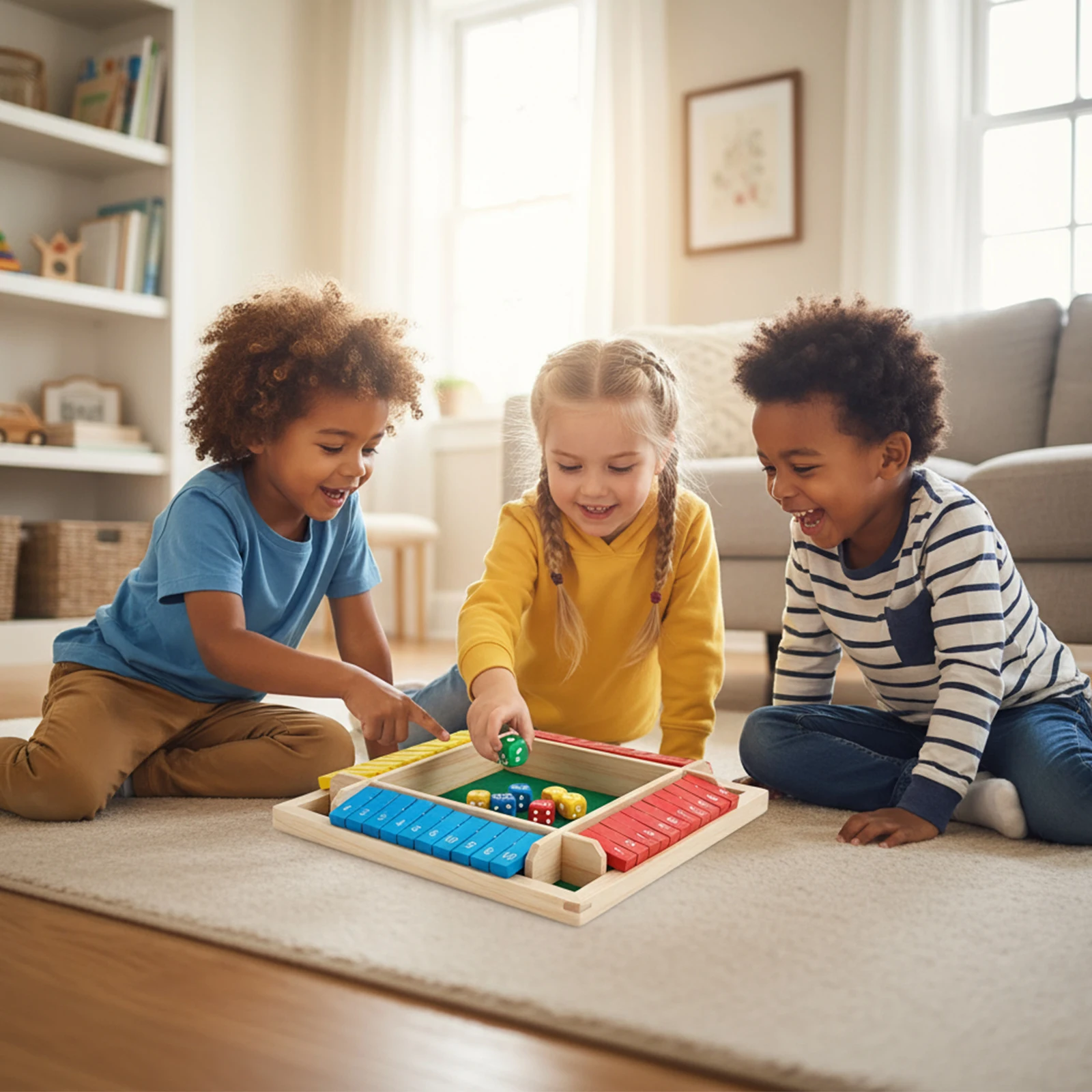Настольная игра Shut The Box Dice, четырехсторонняя раскладная карточная игра, игрушки для путешествий, размер 4, игроки, игрушки для раннего обучения математике, деревянные для детей и взрослых
Настольная игра Shut The Box Dice, четырехсторонняя раскладная карточная игра, игрушки для путешествий, размер 4, игроки, игрушки для раннего обучения математике, деревянные для детей и взрослых