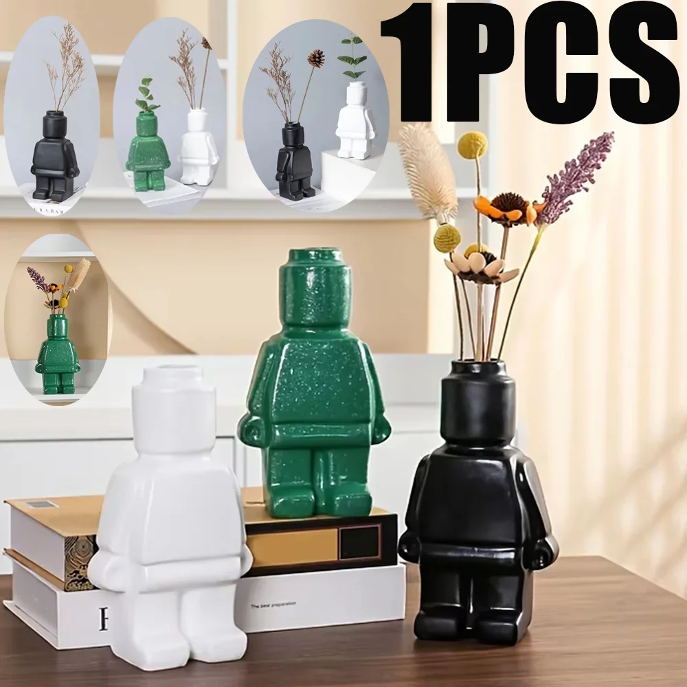 1Ppcs Nordic Style Resin Robot Vase Indoor Flower Pot Modern Home Interior Goods Tabletop Decoration Hotel Room Office Desk Deco
1Ppcs Nordic Style Resin Robot Vase Indoor Flower Pot Modern Home Interior Goods Tabletop Decoration Hotel Room Office Desk Deco