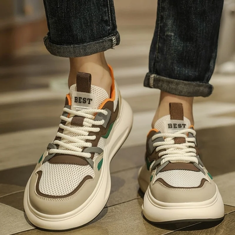 Pu'er Trendy Men's Shoes Soft Leather Sport Thick Bottom Flat Shoes Teenagers Casual Soft Bottom Trendy Shoes Spring Autumn
Pu'er Trendy Men's Shoes Soft Leather Sport Thick Bottom Flat Shoes Teenagers Casual Soft Bottom Trendy Shoes Spring Autumn