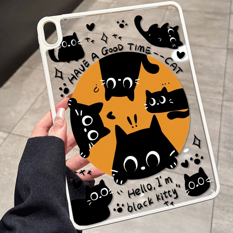Cute Black Cat Tablet Case For iPad Pro 11 12.9 13 A16 M2 M4 M3 M5 Shell 8.3 9.7 10.2 5/6/7/8/9/10/11th Mini Air 3 4 5 6 7 Cover
Cute Black Cat Tablet Case For iPad Pro 11 12.9 13 A16 M2 M4 M3 M5 Shell 8.3 9.7 10.2 5/6/7/8/9/10/11th Mini Air 3 4 5 6 7 Cover
