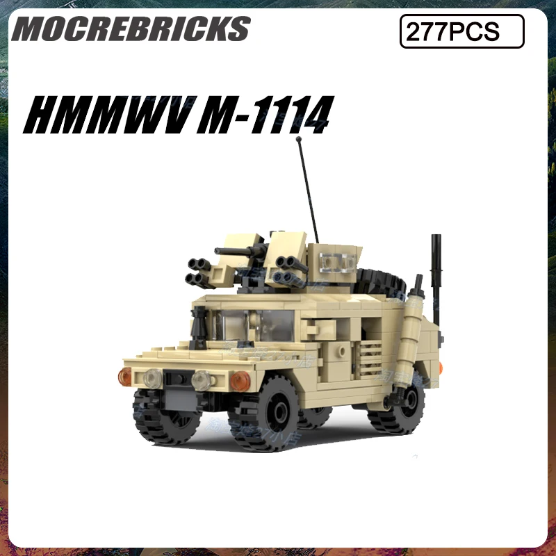 WW II Military Series Hummer Armored Vehicle M-1114 Assembling Building Block Model Kit Children's Toys Puzzle Educational Gifts
WW II Military Series Hummer Armored Vehicle M-1114 Assembling Building Block Model Kit Children's Toys Puzzle Educational Gifts