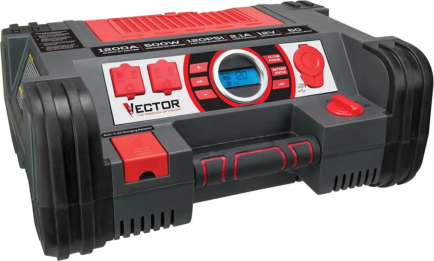 Автомобильный стартер PPRH5V с пиковым усилением 1200, портативная мощность — USB-порт 10 Вт, инвертор 500 Вт, воздушный компрессор мощностью 120 фунтов на квадратный дюйм
Автомобильный стартер PPRH5V с пиковым усилением 1200, портативная мощность — USB-порт 10 Вт, инвертор 500 Вт, воздушный компрессор мощностью 120 фунтов на квадратный дюйм