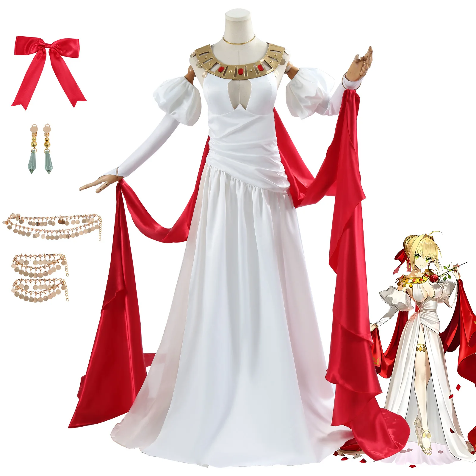 FGOFate Suit Nero Dress Skirt Cos Suit Saber Heroic Spirit Dress Game C Costume Female Second Dimension
FGOFate Suit Nero Dress Skirt Cos Suit Saber Heroic Spirit Dress Game C Costume Female Second Dimension