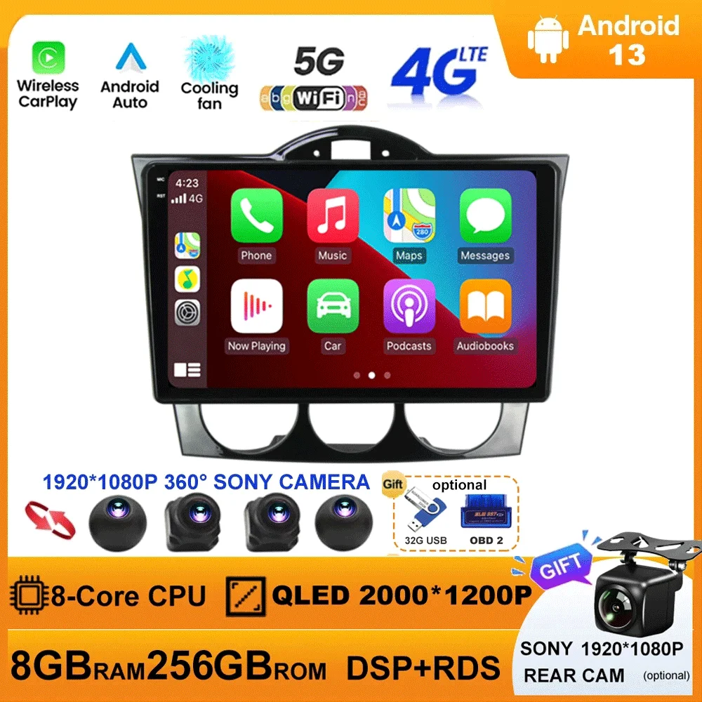 Android 13 For MAZDA RX8 2008-2021 Car Radio Multimedia Video Player Navigation GPS 5G WIFI Carplay Auto 360 Camera QLED Screen
Android 13 For MAZDA RX8 2008-2021 Car Radio Multimedia Video Player Navigation GPS 5G WIFI Carplay Auto 360 Camera QLED Screen