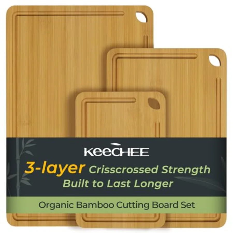 Wood Cutting Board for Kitchen - Reversible Cutting Boards Gift with Juice Groove, Wooden Chopping Board for Meat, Fruit, Veget
Wood Cutting Board for Kitchen - Reversible Cutting Boards Gift with Juice Groove, Wooden Chopping Board for Meat, Fruit, Veget