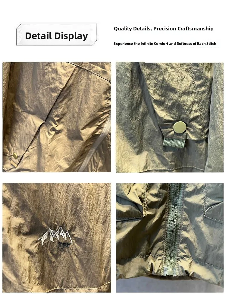 Trendy Hooded Jaet Men's Lightweight Outdoor Breathable Qui Dry Sun Protection Summer Faionable Casual Thin Outerwear
Trendy Hooded Jaet Men's Lightweight Outdoor Breathable Qui Dry Sun Protection Summer Faionable Casual Thin Outerwear