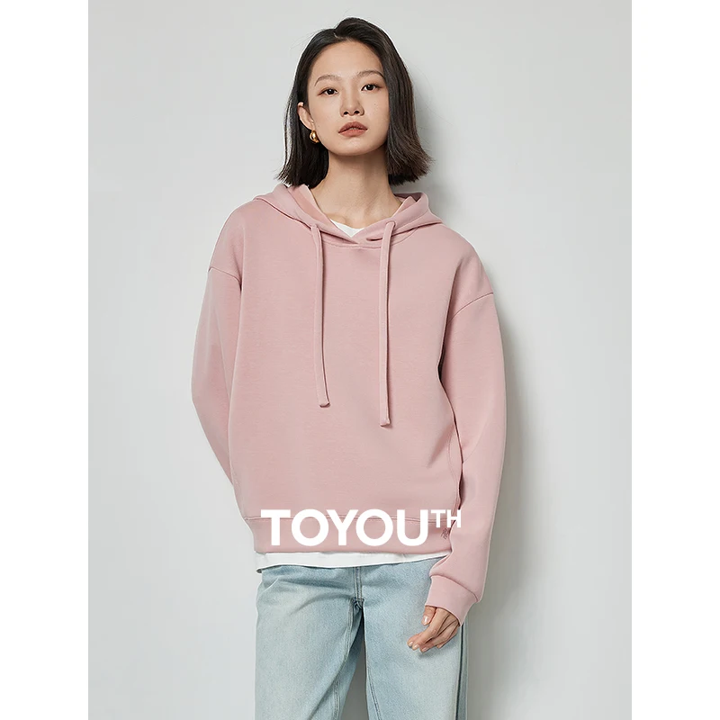 TOYOUTH Women Sweatshirt 2024 Spring New Athflow Style Drawstring Hooded Long Sleeve Solid Color Casual Pullover Tops
TOYOUTH Women Sweatshirt 2024 Spring New Athflow Style Drawstring Hooded Long Sleeve Solid Color Casual Pullover Tops
