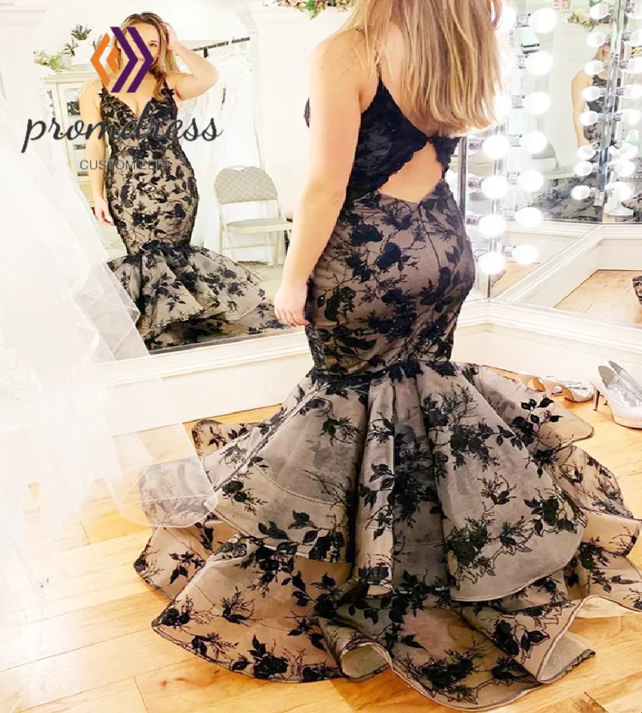 Vintage Champagne With Black Evening Gowns Elegant Mermaid Open Back Prom Dress 2026 Tiered Trim Formal Occasion Birthday Dinner
Vintage Champagne With Black Evening Gowns Elegant Mermaid Open Back Prom Dress 2026 Tiered Trim Formal Occasion Birthday Dinner