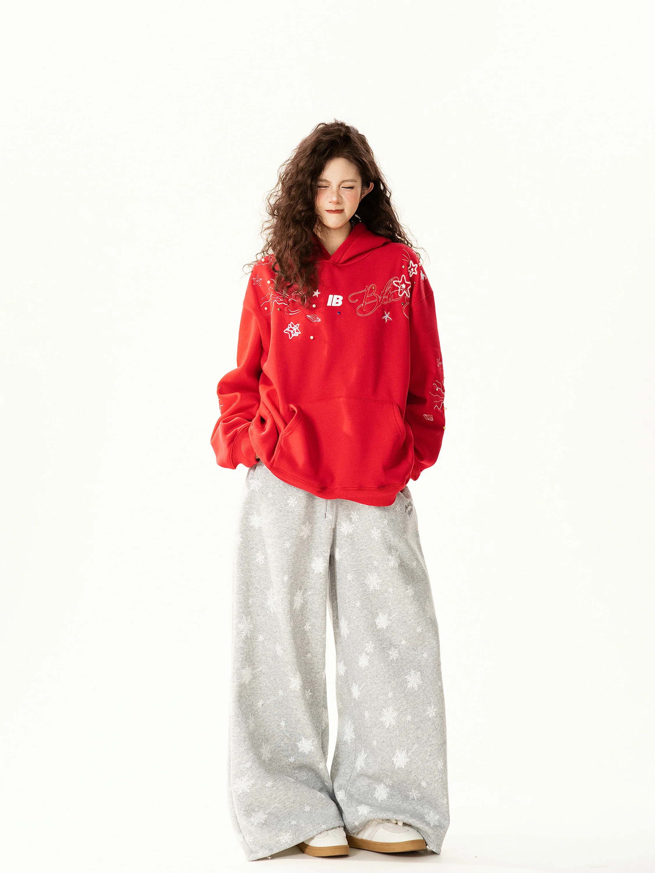 Retro American Embroidered Hoodie Women's Loose Fce Red Sweatirt Casual Street Sle Couple Matching Hooded Jaet
Retro American Embroidered Hoodie Women's Loose Fce Red Sweatirt Casual Street Sle Couple Matching Hooded Jaet