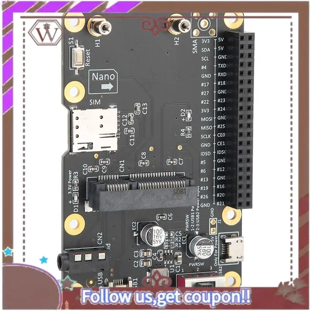 Модуль ABBG-Mini 3G/4G/LTE HAT Портативная USB-плата расширения со слотом для SIM-карты Вертикальная карта адаптера для Raspberry Pi
Модуль ABBG-Mini 3G/4G/LTE HAT Портативная USB-плата расширения со слотом для SIM-карты Вертикальная карта адаптера для Raspberry Pi