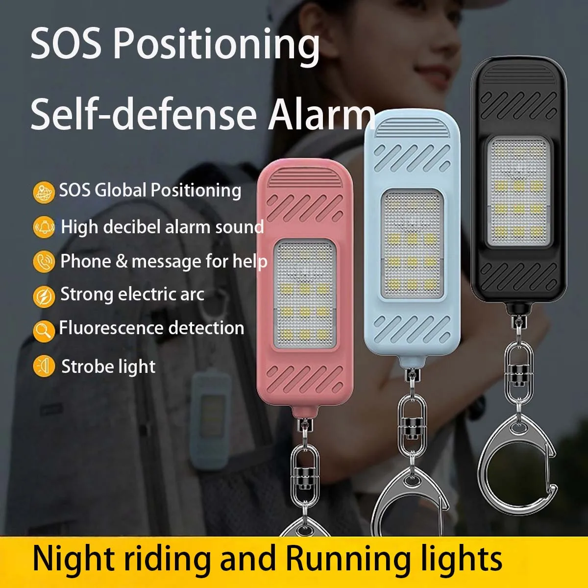 Electric Arc Personal Safety Alarm Keychain Type-C Rechargeable Bluetooth 130dB Self Emergency LED Flash Light SOS Positioning
Electric Arc Personal Safety Alarm Keychain Type-C Rechargeable Bluetooth 130dB Self Emergency LED Flash Light SOS Positioning