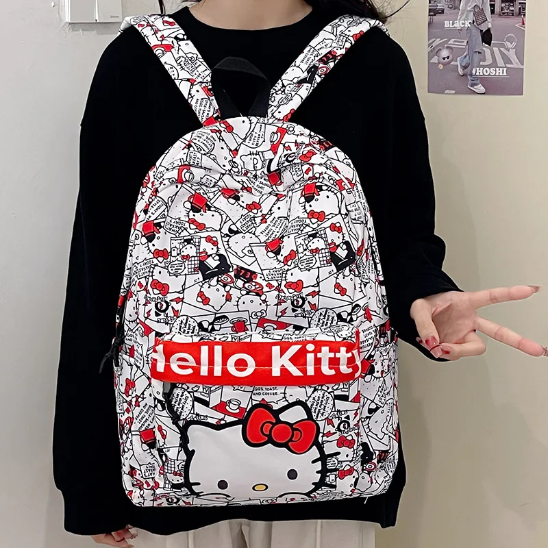 Hello Kitty Cute Backpack for Girls Anime School Bag High Quality Lightweight Student Bookbag
Hello Kitty Cute Backpack for Girls Anime School Bag High Quality Lightweight Student Bookbag