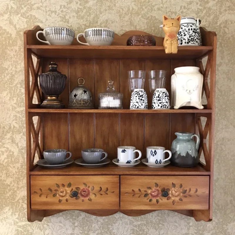 ~Wall-Mounted Storage Rack Wall Shelf Coat Rack American Antique Painted Furniture Storage Closet
~Wall-Mounted Storage Rack Wall Shelf Coat Rack American Antique Painted Furniture Storage Closet