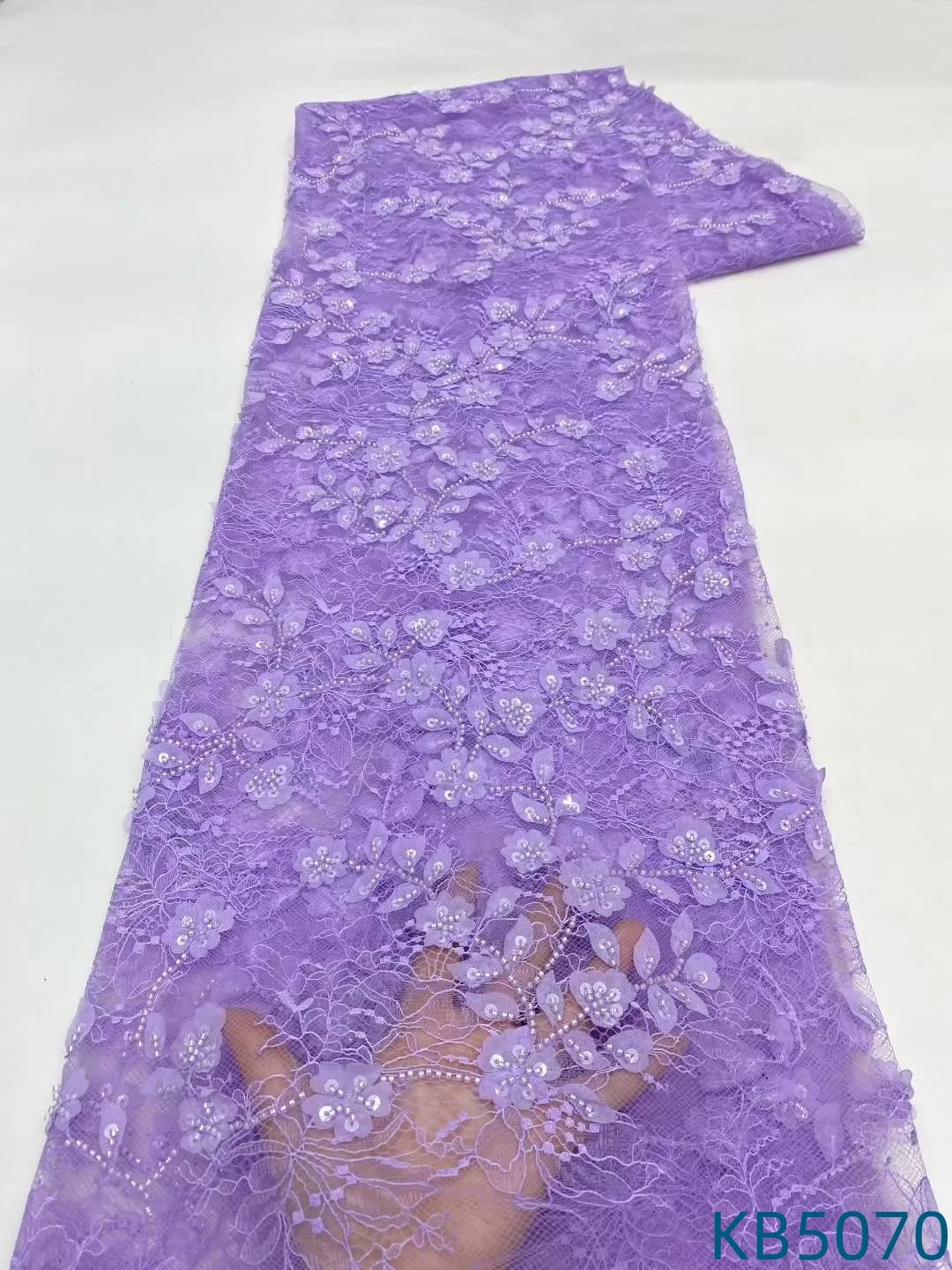 Green Sequin Lace Fabric Purple Lilac Fabric African Lace Fabric 5 Yards High Quality 2025 Beaded French Mesh For Sewing KB5070
Green Sequin Lace Fabric Purple Lilac Fabric African Lace Fabric 5 Yards High Quality 2025 Beaded French Mesh For Sewing KB5070