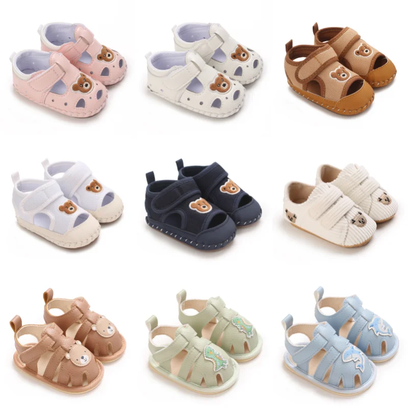 Summer 2026 Baby Shoes for 0-1Y Boys And Toddlers Cute Cartoon Patch Design Nylon Buckle Closed Toe Sandals
Summer 2026 Baby Shoes for 0-1Y Boys And Toddlers Cute Cartoon Patch Design Nylon Buckle Closed Toe Sandals