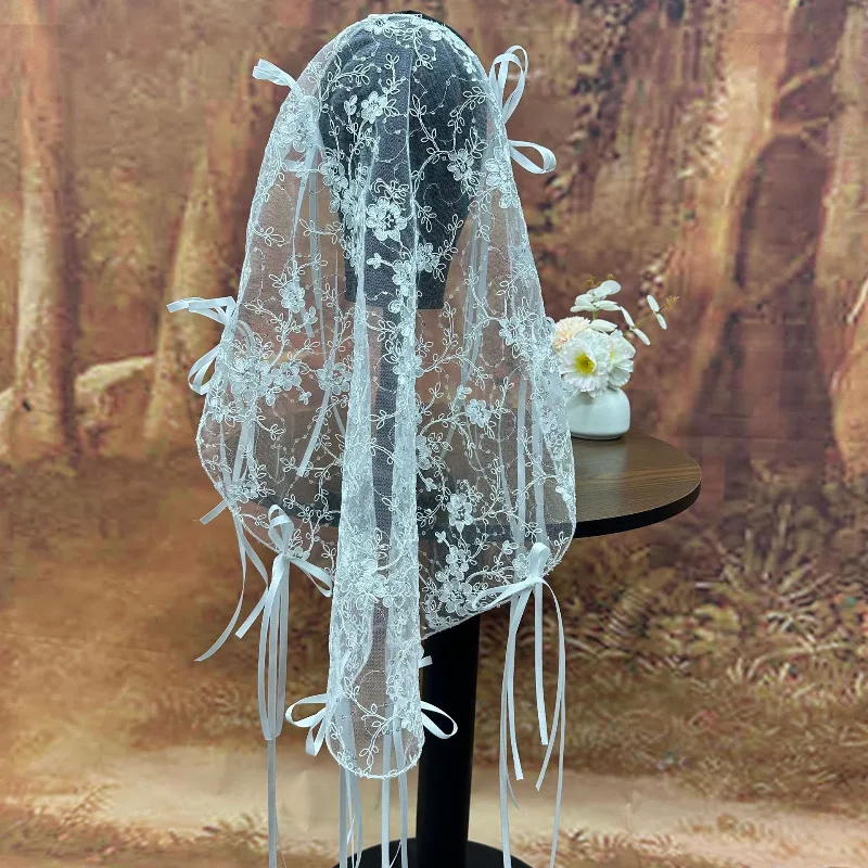 New Vintage Lace Embroidery Ribbon Ribbon Veil Accessories Elegant Bridal Hair Accessories
New Vintage Lace Embroidery Ribbon Ribbon Veil Accessories Elegant Bridal Hair Accessories