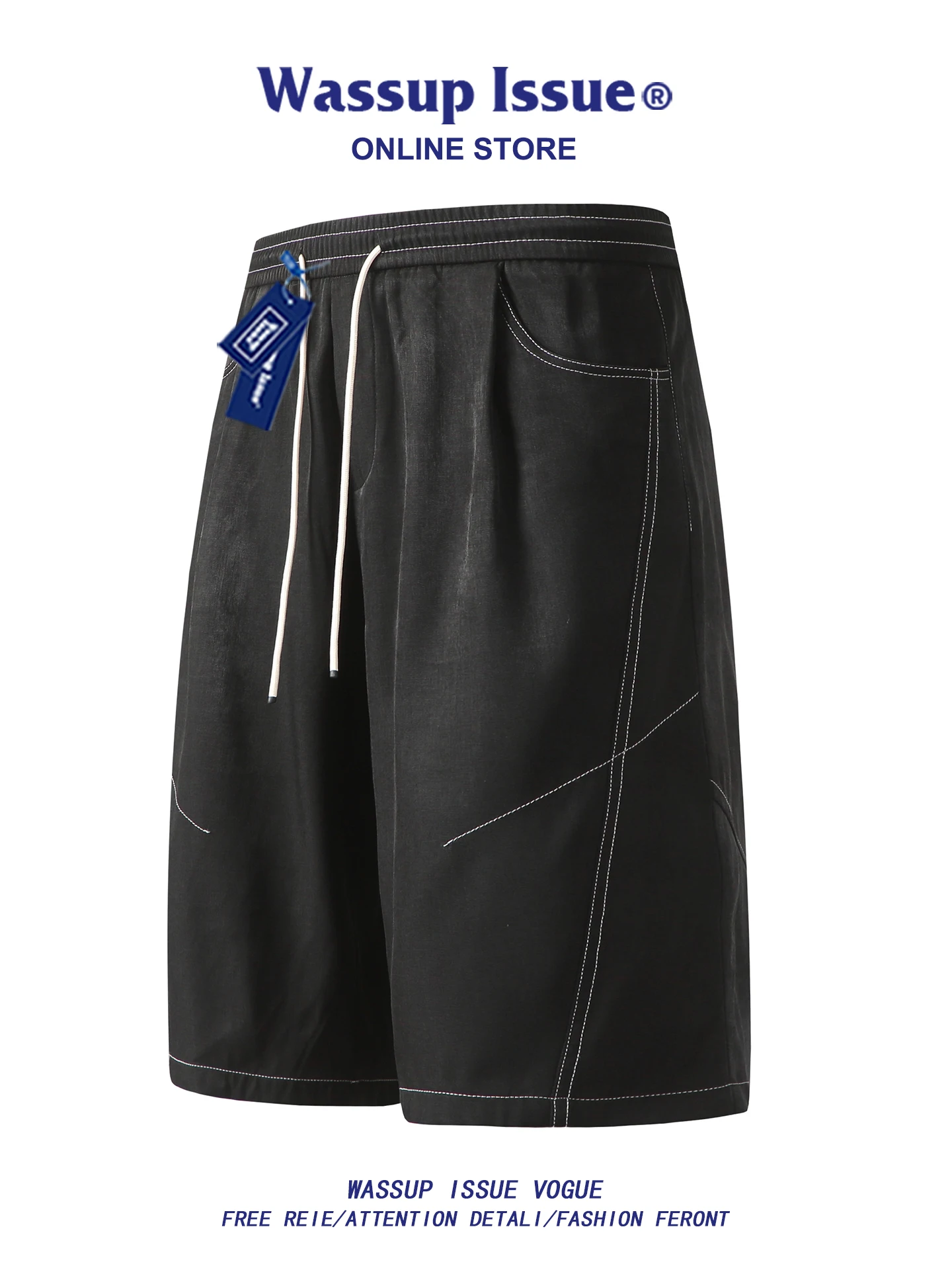 Wassup Issue American Retro Straight Leg ort Pants Men Summer Street Loose Casual Seven-Foot Pants Splice Middle Waist
Wassup Issue American Retro Straight Leg ort Pants Men Summer Street Loose Casual Seven-Foot Pants Splice Middle Waist