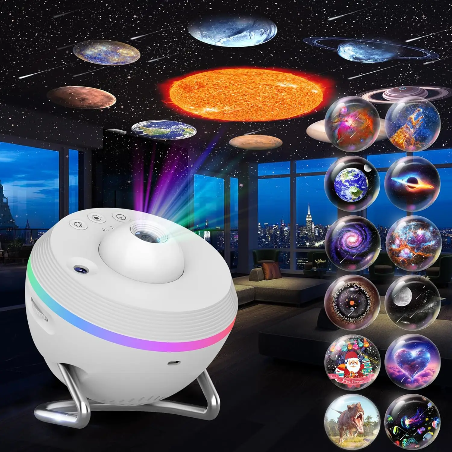 13-in-1 HD Star Projector with Meteor Effect, RGB Lights & Timer for Bedroom, Kids & Adults
13-in-1 HD Star Projector with Meteor Effect, RGB Lights & Timer for Bedroom, Kids & Adults
