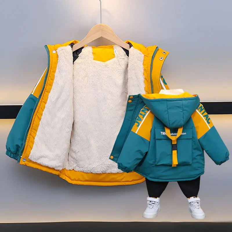 3-10 Years Old Boy's Thick Coat Autumn And Winter Children's Warm Jacket Fashion Kid's Outerwear Baby Clothes
3-10 Years Old Boy's Thick Coat Autumn And Winter Children's Warm Jacket Fashion Kid's Outerwear Baby Clothes