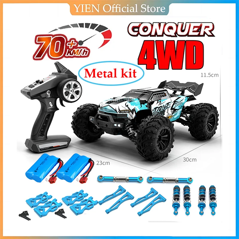 Rc Car Off Road 4x4 High Speed 70KM/H Remote Control Car with LED Headlight Brushless 4WD 1/16 Monster Truck Toys for Boys Gift
Rc Car Off Road 4x4 High Speed 70KM/H Remote Control Car with LED Headlight Brushless 4WD 1/16 Monster Truck Toys for Boys Gift