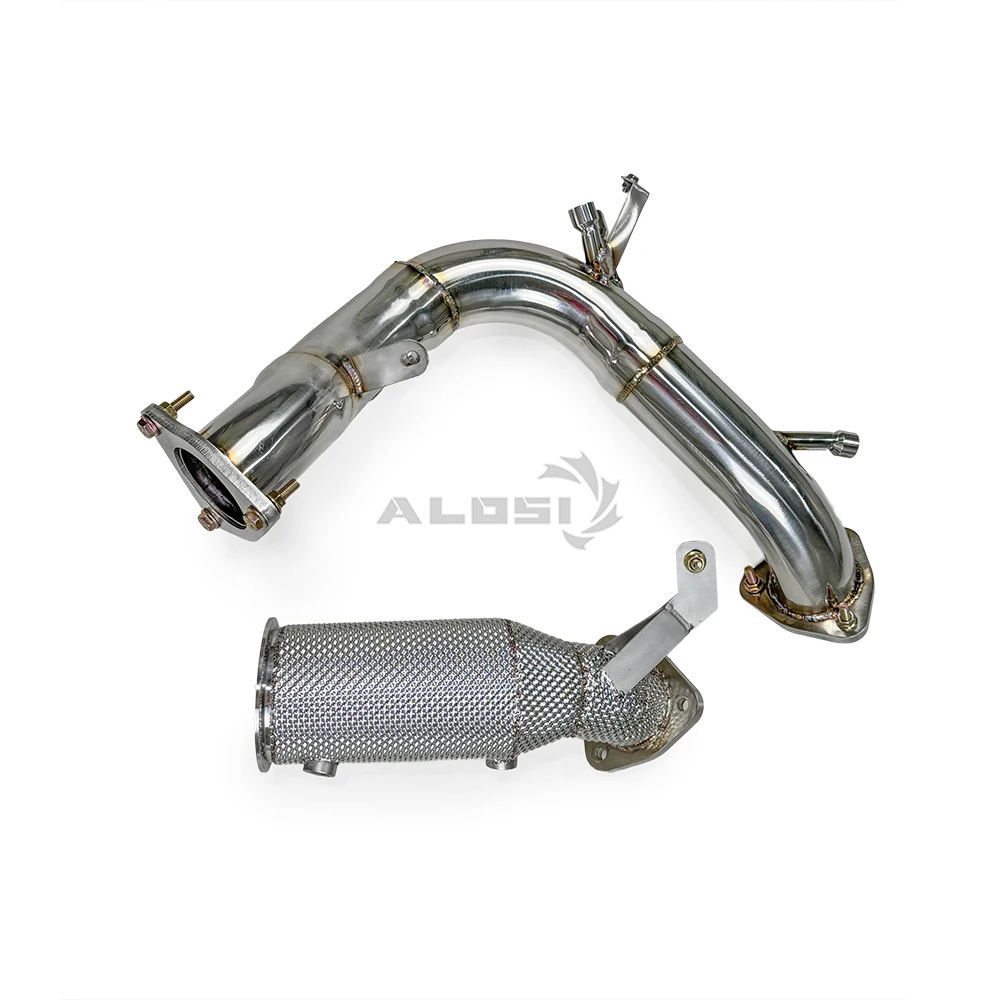 For Audi A5 2.0T B9.5 (with OPF/GPF) 2021-2024 stainless exhaust downpipe with catalytic No engine malfunction light
For Audi A5 2.0T B9.5 (with OPF/GPF) 2021-2024 stainless exhaust downpipe with catalytic No engine malfunction light