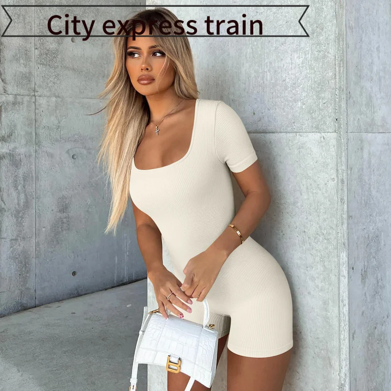 Spring Summer Loose Casual Long Pants Letter Embroidery Short Sleeve One-Piece Suit Low Waist Polyester Fabric Ladies Jumpsuit
Spring Summer Loose Casual Long Pants Letter Embroidery Short Sleeve One-Piece Suit Low Waist Polyester Fabric Ladies Jumpsuit