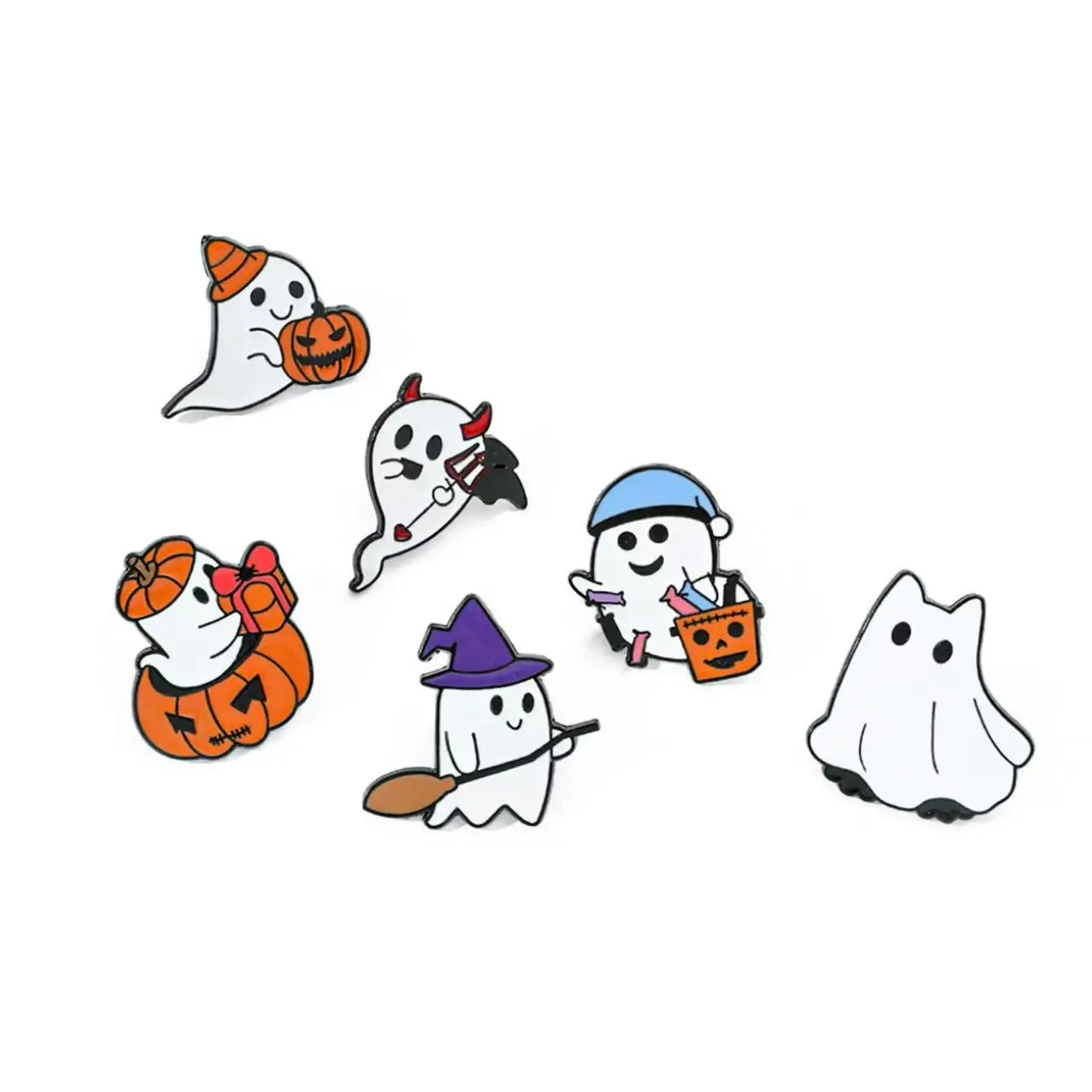 1 Set Halloween Cute Ghost Tarot Enamel Pins Pumpkin Magic Broom Ghost Brooches Lapel Badges Funny Jewelry Gift for Friends
1 Set Halloween Cute Ghost Tarot Enamel Pins Pumpkin Magic Broom Ghost Brooches Lapel Badges Funny Jewelry Gift for Friends