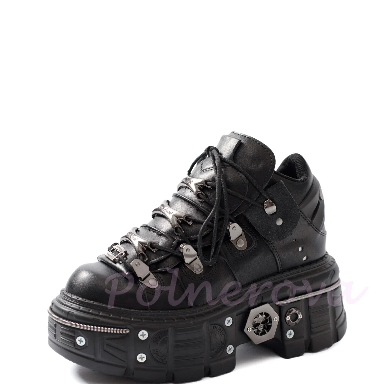 Platform Round Metal Boots New Punk Rock Tank Lace-Up Pumps Black Sports Casual Women's Shoes Women Shoes Zapatos Para Mujere
Platform Round Metal Boots New Punk Rock Tank Lace-Up Pumps Black Sports Casual Women's Shoes Women Shoes Zapatos Para Mujere