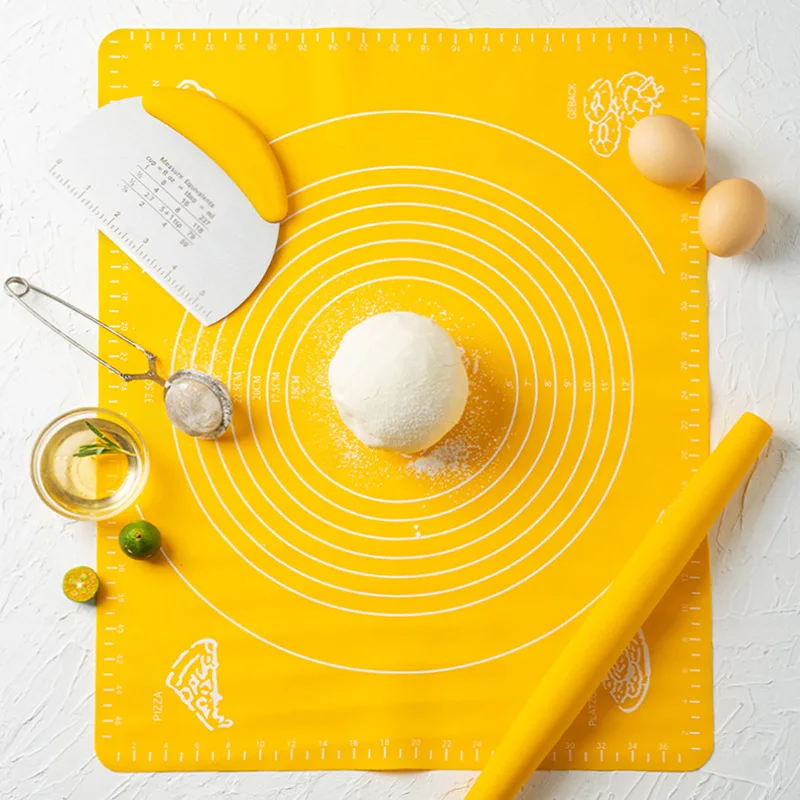 3PCS Silicone Baking Mat Sheet Kneading Pad Rolling Pin Dough Non-Stick Stainless Steel Baking Cutter Pastry Pizza Kitchen Tool
3PCS Silicone Baking Mat Sheet Kneading Pad Rolling Pin Dough Non-Stick Stainless Steel Baking Cutter Pastry Pizza Kitchen Tool