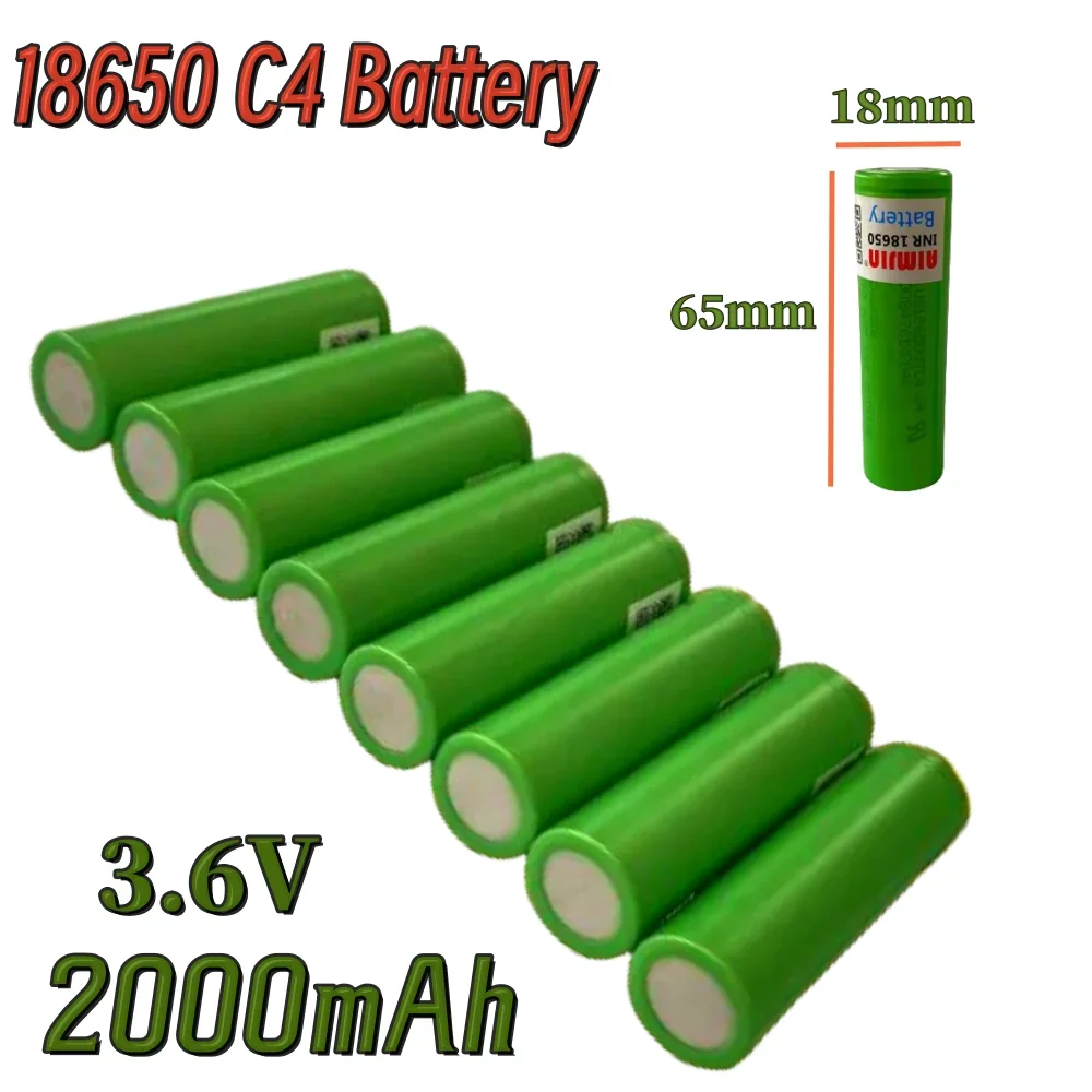 100% brand new 3.6V 18650 C4 2000mAh lithium-ion rechargeable battery US18650VTC4 30A flashlight toy discharge
100% brand new 3.6V 18650 C4 2000mAh lithium-ion rechargeable battery US18650VTC4 30A flashlight toy discharge