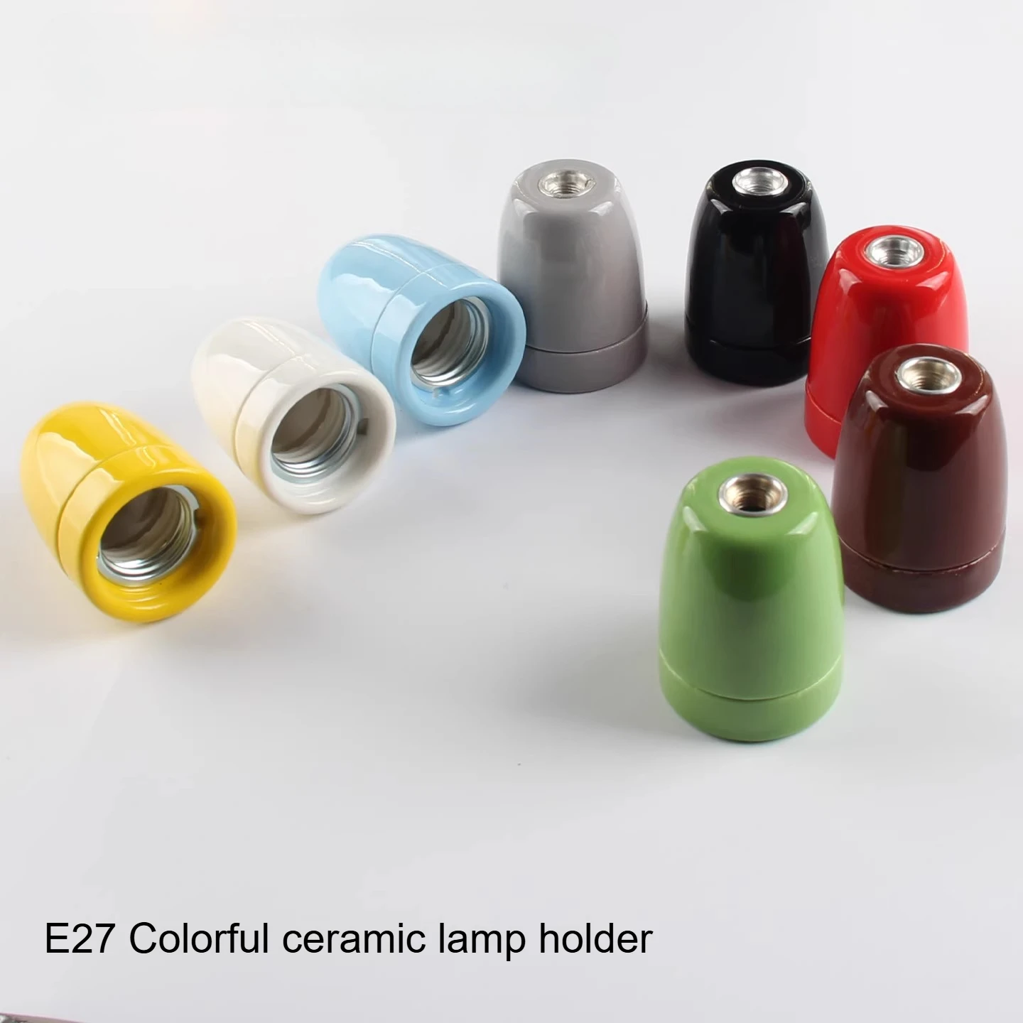 2PCS/LOT High Temperature Resistant Colorful Ceramic 27 Lamp Holder For DIY Chandelier E27 Large Screw Insulation Lamp Holder
2PCS/LOT High Temperature Resistant Colorful Ceramic 27 Lamp Holder For DIY Chandelier E27 Large Screw Insulation Lamp Holder