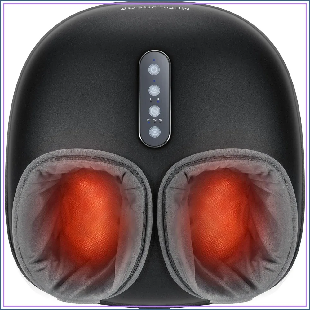 Foot Massager with Heat - Shiatsu Massage Machine for Tired Muscles & Plantar, Deep Kneading, Multi-Level Settings, Size up to 13
Foot Massager with Heat - Shiatsu Massage Machine for Tired Muscles & Plantar, Deep Kneading, Multi-Level Settings, Size up to 13