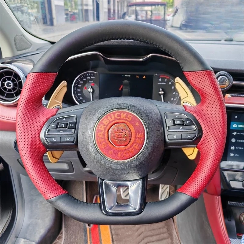 Для MG 5 6 RX5 RX8 ZS EV MG ZS HS 2017-2023 Сшитый вручную черный, красный, из натуральной кожи, нескользящий чехол на руль автомобиля
Для MG 5 6 RX5 RX8 ZS EV MG ZS HS 2017-2023 Сшитый вручную черный, красный, из натуральной кожи, нескользящий чехол на руль автомобиля